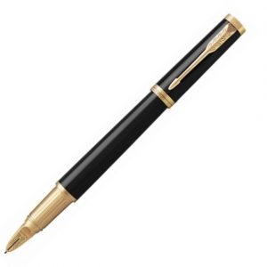 Ручка Parker Ingenuity Slim LaqBlack GT, пишущий узел-Пятный элемент