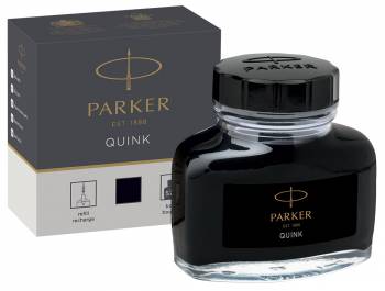 Флакон с чернилами Parker черный чернила 57мл для ручек перьевых