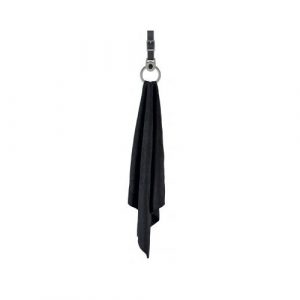 Набор подарочный  Dalvey: полотенце,  держатель для полотенца со вставкой из черного оникса
