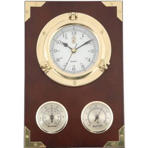 Часы настенные «Иллюминатор» с термометром и гигрометром